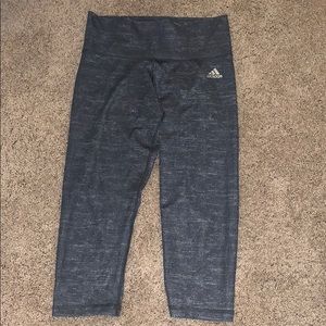 Adidas grey cropped leggings